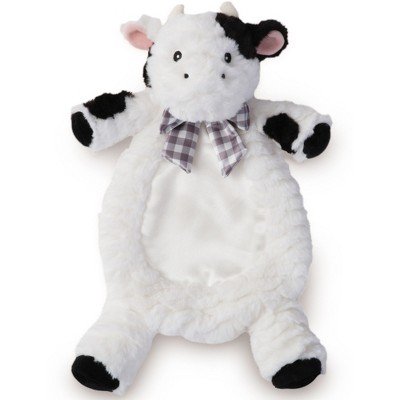 Bearington Lil' Gilly 8" x 7" Cow Security Blanket for Babies - Cow Lovey - Cow Loveys for Babies