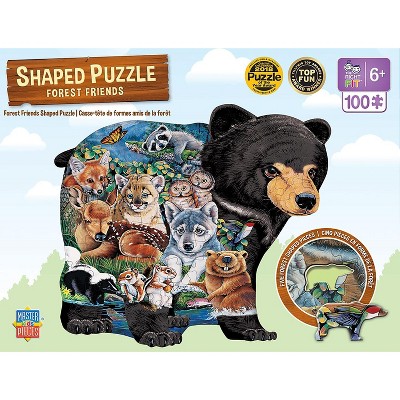 MasterPieces Inc Forest Friends Shaped 100 Piece Jigsaw Puzzle
