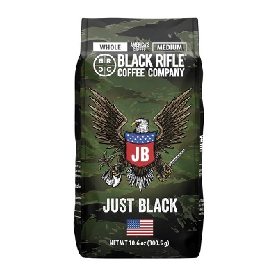 Black Rifle Coffee Company Just Black Medium Roast Whole Bean Coffee - 10.6oz
