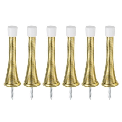 Unique Bargains Spring Steel Rubber Bumper Tips Door Stop