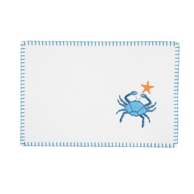 C&F Home Crab Felt Placemats Set of 6