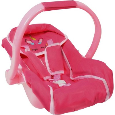 The New York Doll Collection Baby Doll Unicorn Car Seat