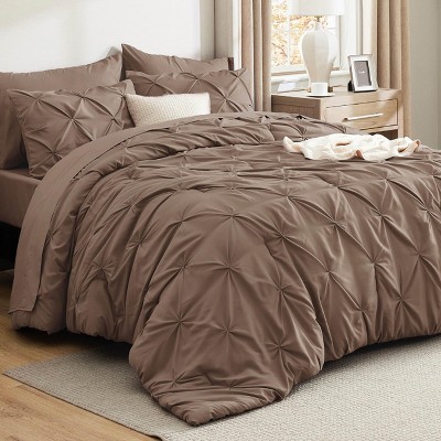 Bedsure Comforter Set – Solid Diamond Pintuck Design Bedding, Elegant and Soft Bed in a Bag for All Seasons