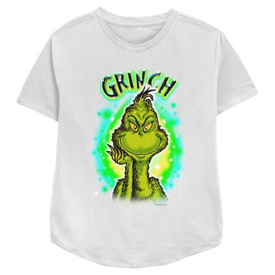 Women's Dr. Seuss Airbrush Grinch T-Shirt