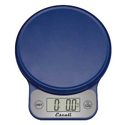 Escali Telero Digital Kitchen Scale Blue: LCD Display, 13.2 lb Capacity, Battery-Powered Food Scale for Kitchen