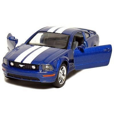 KiNSMART - 2006 Ford Mustang GT 1:38 Scale 5" Die Cast Metal Model Toy Car (Blue Race)