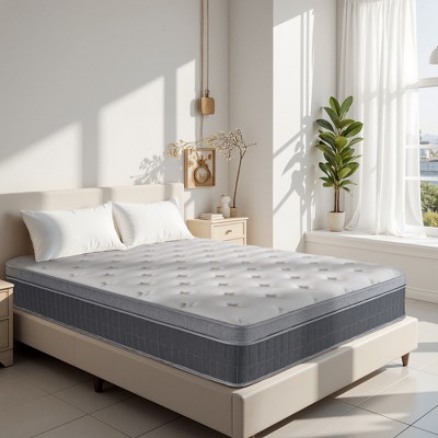 KWPZQEB Mattress Full/Queen/King Size, 12Inch/14 Inch Hybrid Mattress in a Box with Individually Wrapped Coils for Pressure Relief & Motion Isolation