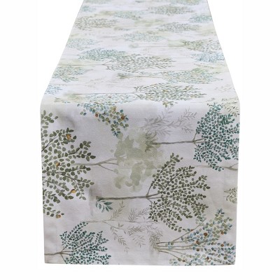 Split P Eden Green Flowers Table Runner 15" x 72"