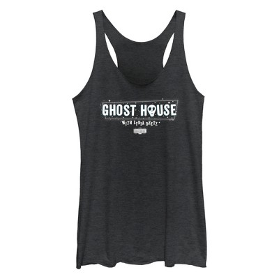 Women's Beetlejuice Beetlejuice Ghost House With Lydia Deetz Racerback Tank Top