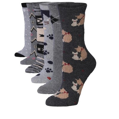 Wool-Blend Extra Warm Paws Socks - 6 Pairs