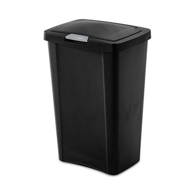 Sterilite 13 Gallon TouchTop Wastebasket with Titanium Latch