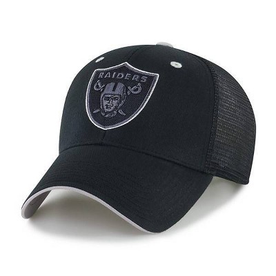 NFL Las Vegas Raiders Black Moneymaker Mesh Hat: Adjustable Snapback Twill Cap