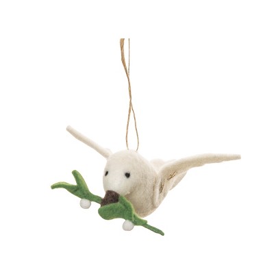Gallerie II Dove Fabric Ornament