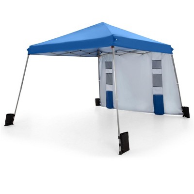Captiva Designs 12’ x 12’ Slant Leg UV Block Sun Shade Canopy with Hardware Kits - Perfect for Outdoor Events