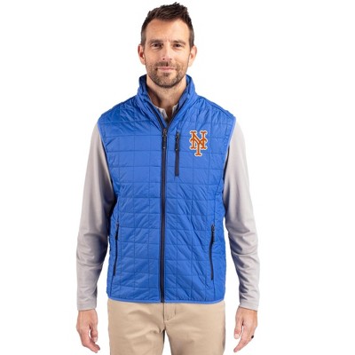New York Mets Cutter & Buck Rainier PrimaLoft® Mens Eco Insulated Full Zip Puffer Vest