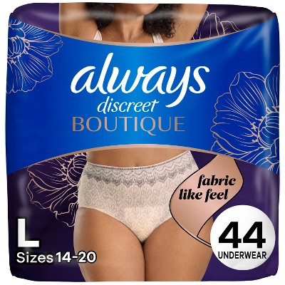 Always Discreet Boutique Underwear Women's Incontinence - Maximum Protection
