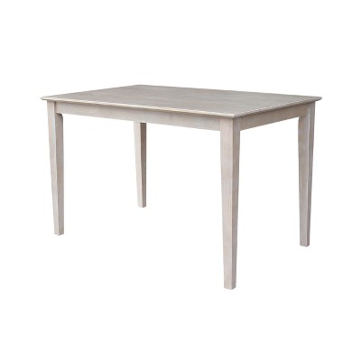 Solid Wood 30"X 48" Dining Table Weathered Gray - International Concepts