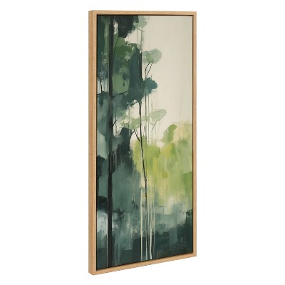 Kate & Laurel All Things Decor 18"x40" Sylvie Whispering Trees II Framed Canvas by Amy Lighthall Natural