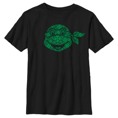 Boy's Teenage Mutant Ninja Turtles St. Patrick's Day Michelangelo Shamrock Fill T-Shirt