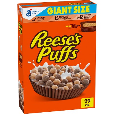 Reese's Peanut Butter Puffs Giant Size Cereal - 29oz