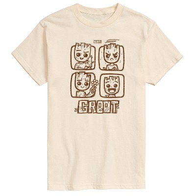 Men's - Marvel - Guardians of the Galaxy Groot Grid Short Sleeve Graphic T-Shirt