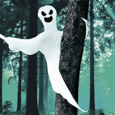 Joyfy Halloween Tree Wrap Ghost Decoration, 53'' Bendable Tree Wrap Ghost Prop, Scary Party Gifts Decor, Porch Yard Garden Tree Holiday Supplies