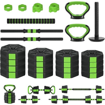 3-In-1 Octagonal Adjustable Dumbbell Set,66/88LBSFree Weight Dumbbell with Anti-Slip Handle, Versatile Dumbbells Set of 2 with Connector,for Home Gym