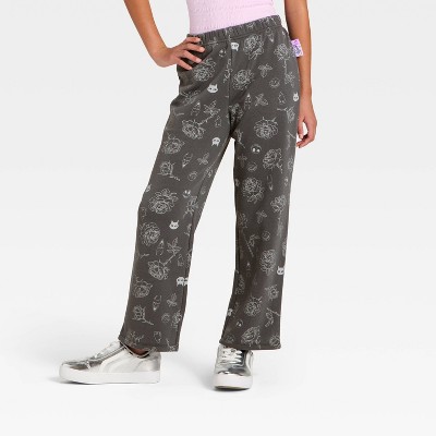 Girls' Disney The Nightmare Before Christmas Sally Fleece Sweatpants - Charcoal Gray