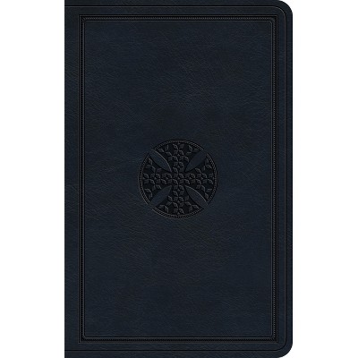 ESV Premium Gift Bible (Trutone, Navy, Mosaic Cross Design) - by  Esv Bibles (Leather Bound)