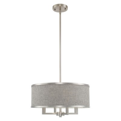 Livex Lighting Park Ridge 4 - Light Chandelier in  Brushed Nickel