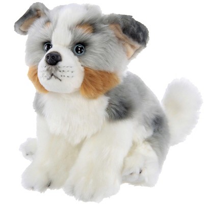 Bearington Hogan The Australian Shepherd Stuffed Animal, 13 Inch Stuffed Puppy, For Ages 3-14