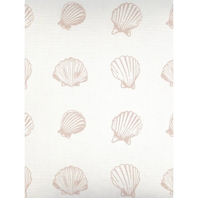 Beige Saltwater Shell Printed Linen Dutch Euro Pillow 28x36