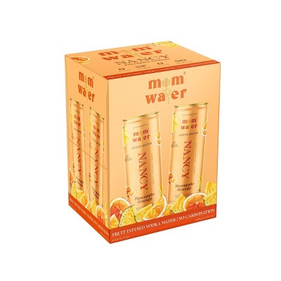 Mom Water Pineapple Orange - Nancy - 4pk/355ml Cans