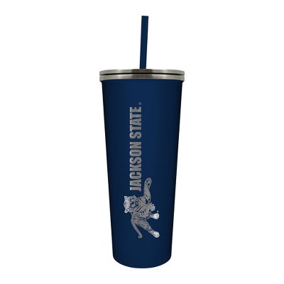 NCAA Jackson State Tigers 24oz Skinny Tumbler with Straw