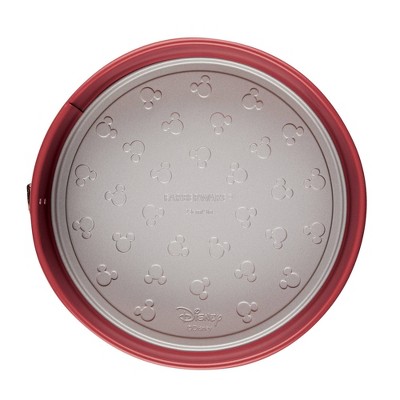 Farberware Disney Bake with Mickey Mouse 9" Nonstick Round Springform Pan Red: Steel, Hand Wash, Dishwasher-Safe