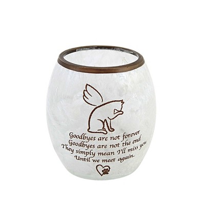 Stony Creek 3.25 In Best Friend Cat Votive Vase Bereavement Lighted Glass Accent , Bereavement Bereavement Pet Lit Electric (1PC)