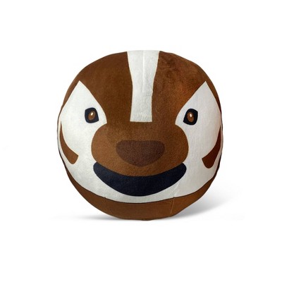 NCAA Wisconsin Badgers 8" Round Mascot Pillow