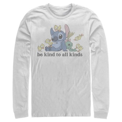 Men's Lilo & Stitch Be Kind to All Kinds Long Sleeve Shirt