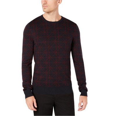 Ryan Seacrest Mens Geometric Pullover Sweater