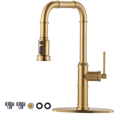 WOWOW 3-Mode Pull Down Spray Kitchen Faucet