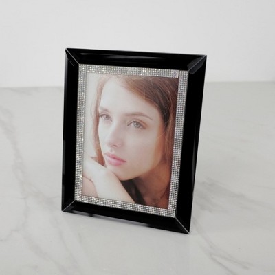 Jiallo Black Mirrored Photo Frame 5x7