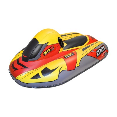 Snowmobile Winter Snow Sled by CocoNut Outdoor, Jumbo 50" Ride-On Inflatable Tube