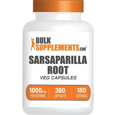 BulkSupplements Sarsaparilla Root Extract Capsules (VariantSize}
