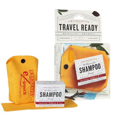 J.R.LIGGETT’S Original Shampoo Bar 0.65oz with Travel Pouch – Sulfate-Free, Nourishes Hair & Scalp, All-Natural Formula