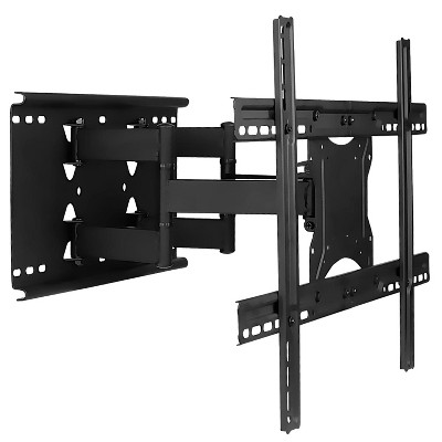 Mount-It! Full Motion Large TV Wall Mount w/ Extension Fits 37" - 80" Flat or Curved Large Screen TVs, Heavy-duty Mount Supports Up to 132 Lbs.