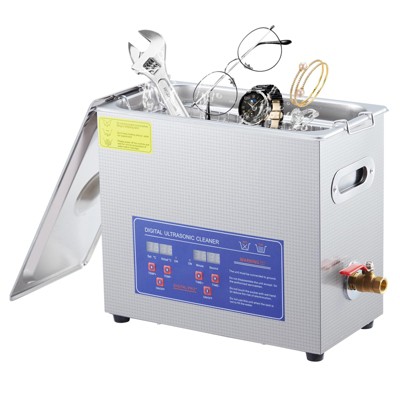 Garvee Commercial Ultrasonic Cleaner, 3.2L /6.5L/10L Professional Ultrasonic Cleaner, 240w Excellent Cleaning Machine for Watch Eyeglasses Rings
