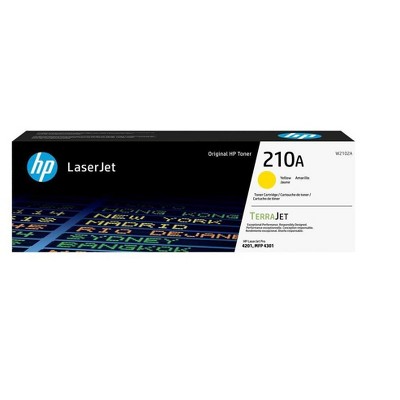HP 210A Original Laser Toner Cartridge Yellow Pack W2102A