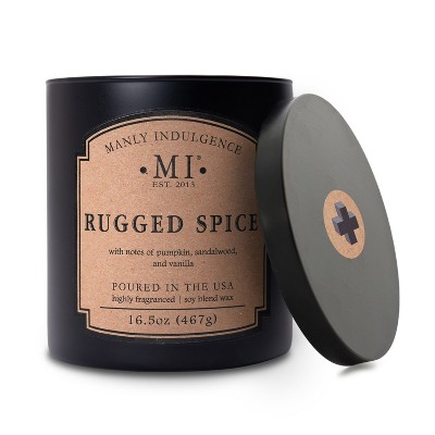 2-Wick 16.5oz Jar Candle Classic Plus Rugged Spice - Manly Indulgence