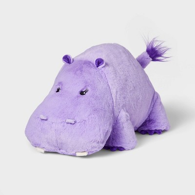 8'' Hippo Stuffed Animal - Gigglescape™: Purple Hippopotamus, Zoo Theme