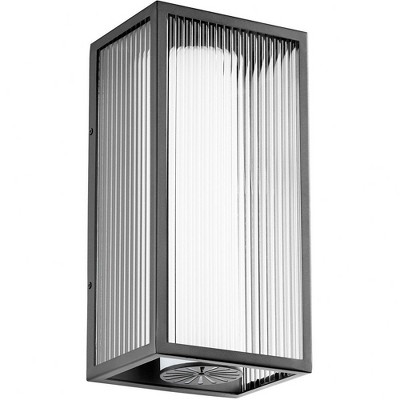 Quorum Lighting Maestro LED Outdoor Wall Mount, 3 Lights, Noir Finish